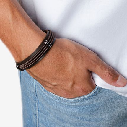 Pulseira Ferracini em Couro STL003B