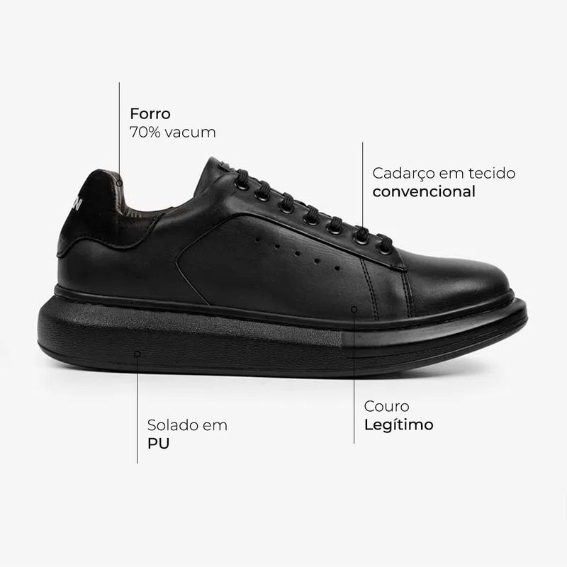 Sneaker Ferracini Masculino Impulse Preto - Ferracini